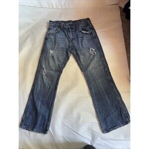 Arizona Jeans Men's 33x32 (Fits 32x30) Blue Low Rise Bootcut Y2K
